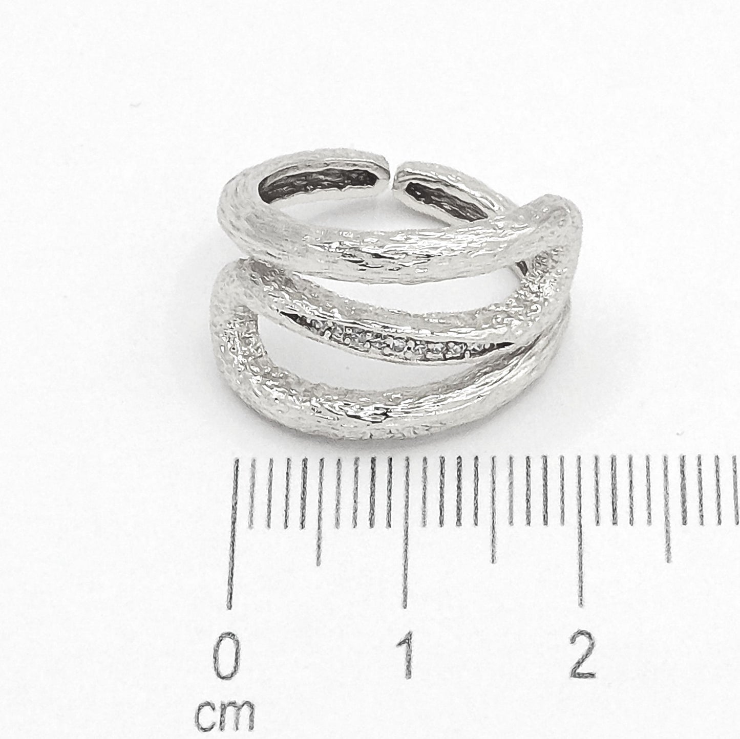 Anillo tallado microzircones P