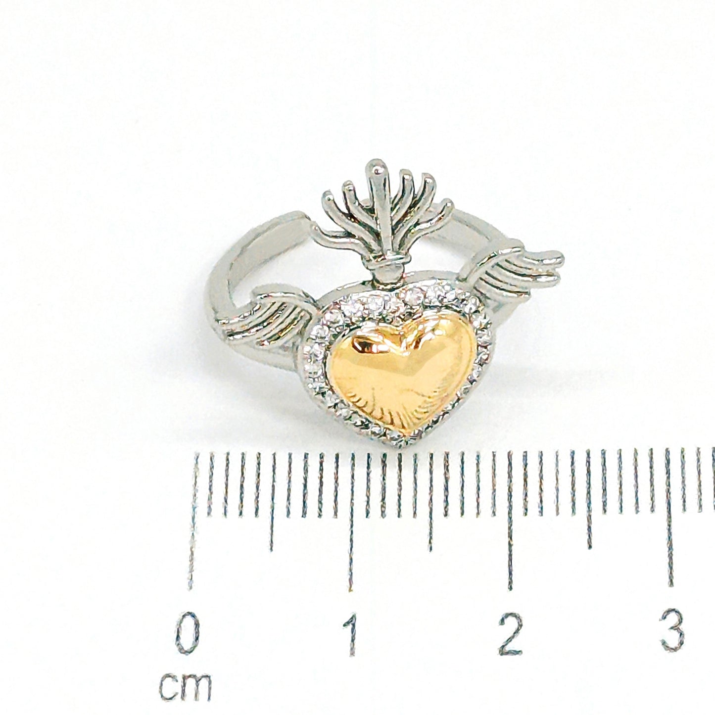 Anillo corazon alas