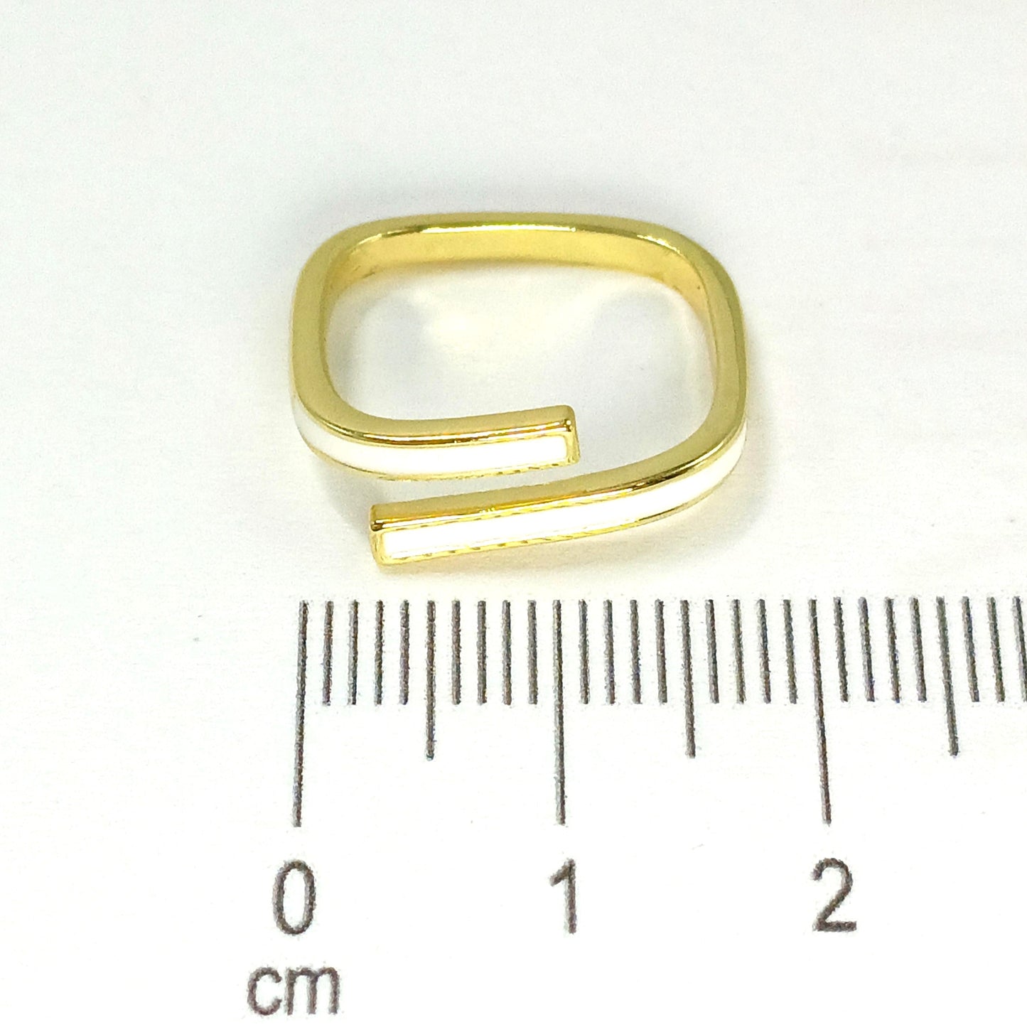 Anillo liso nácar