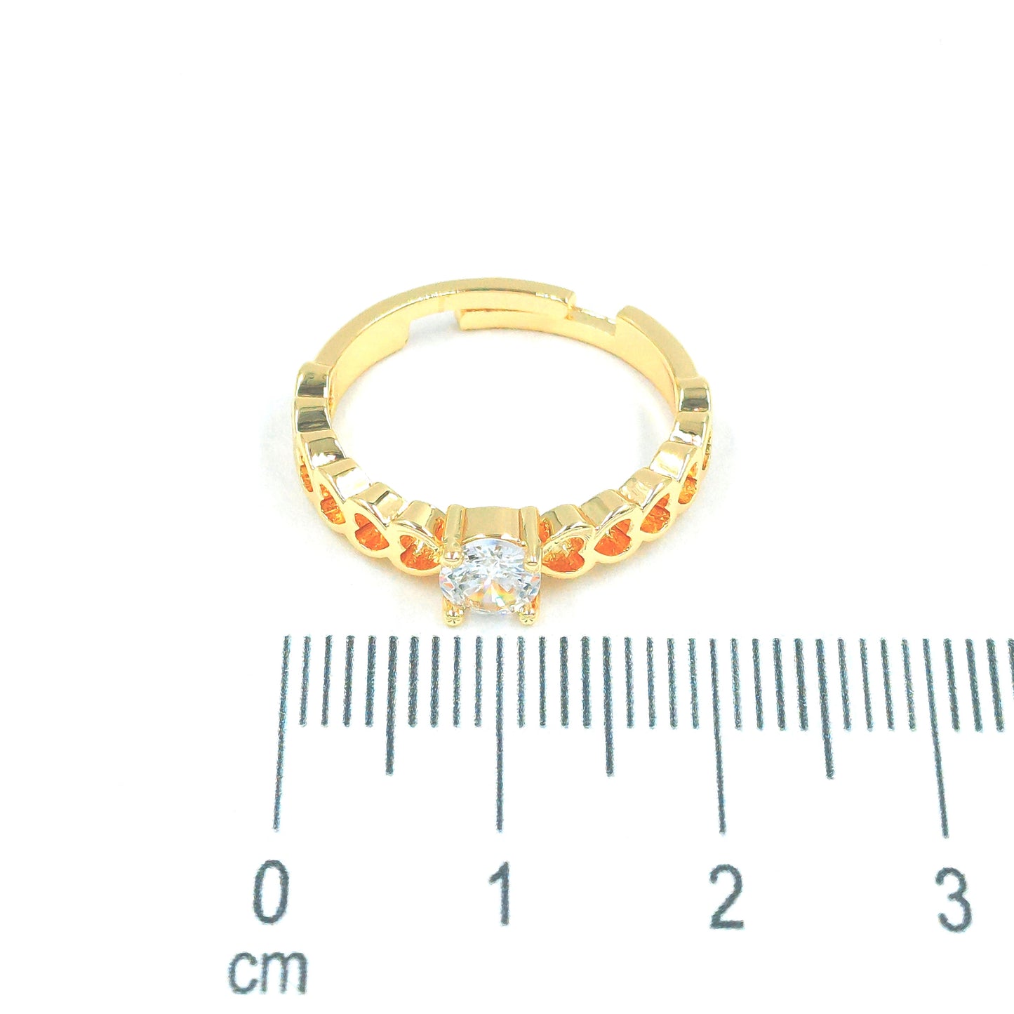 Anillo argolla corazones