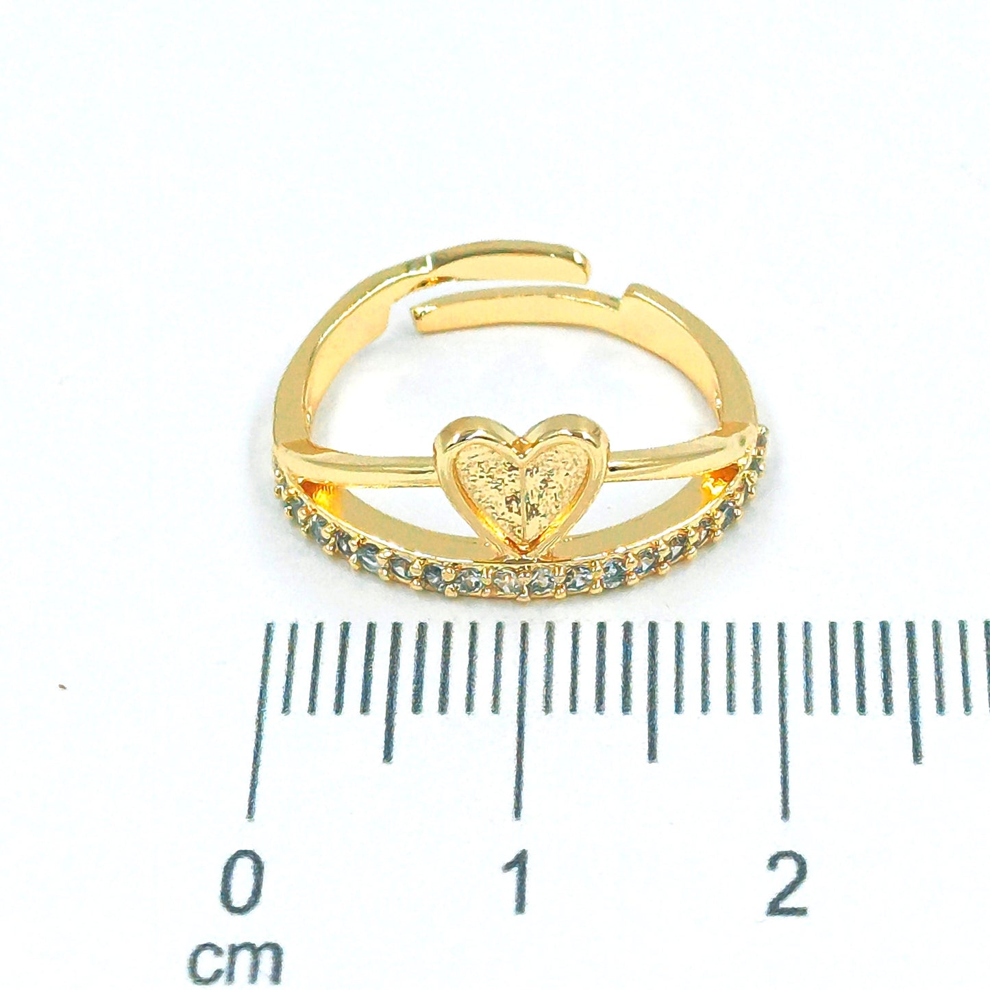 Anillo doble corazon