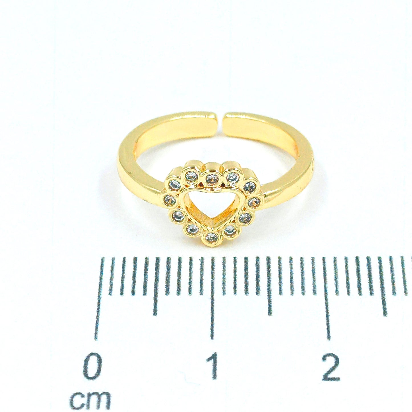 Anillo silueta corazon