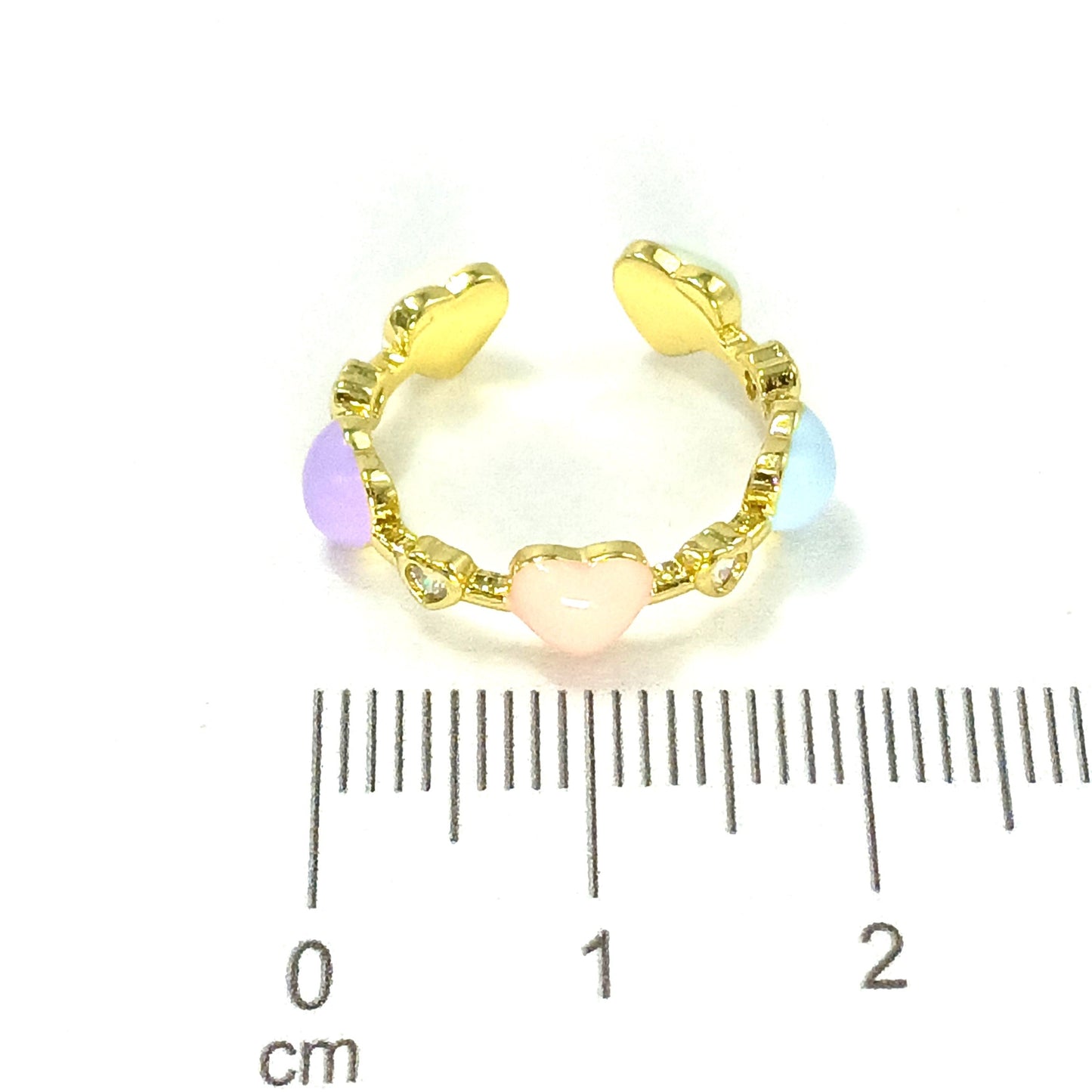 Anillo corazón pastel