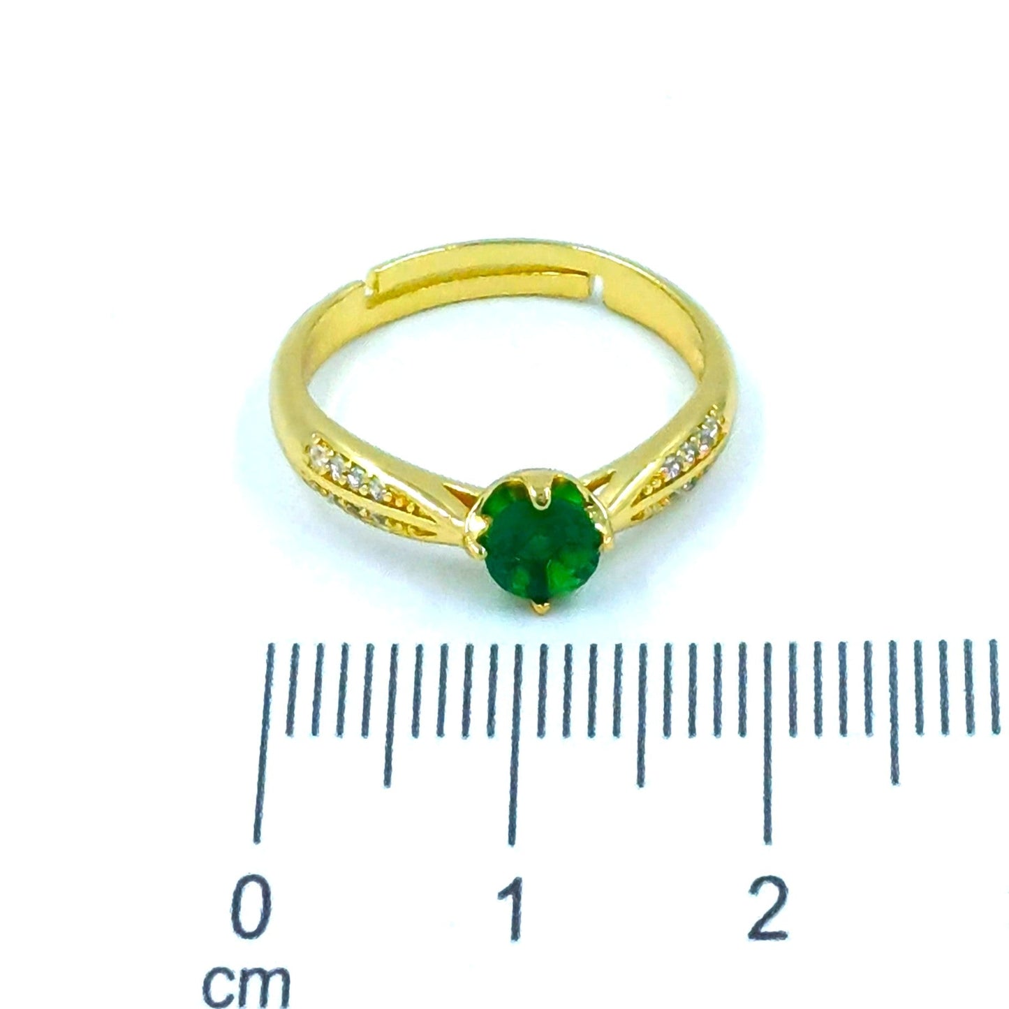 Anillo argolla esmeralda
