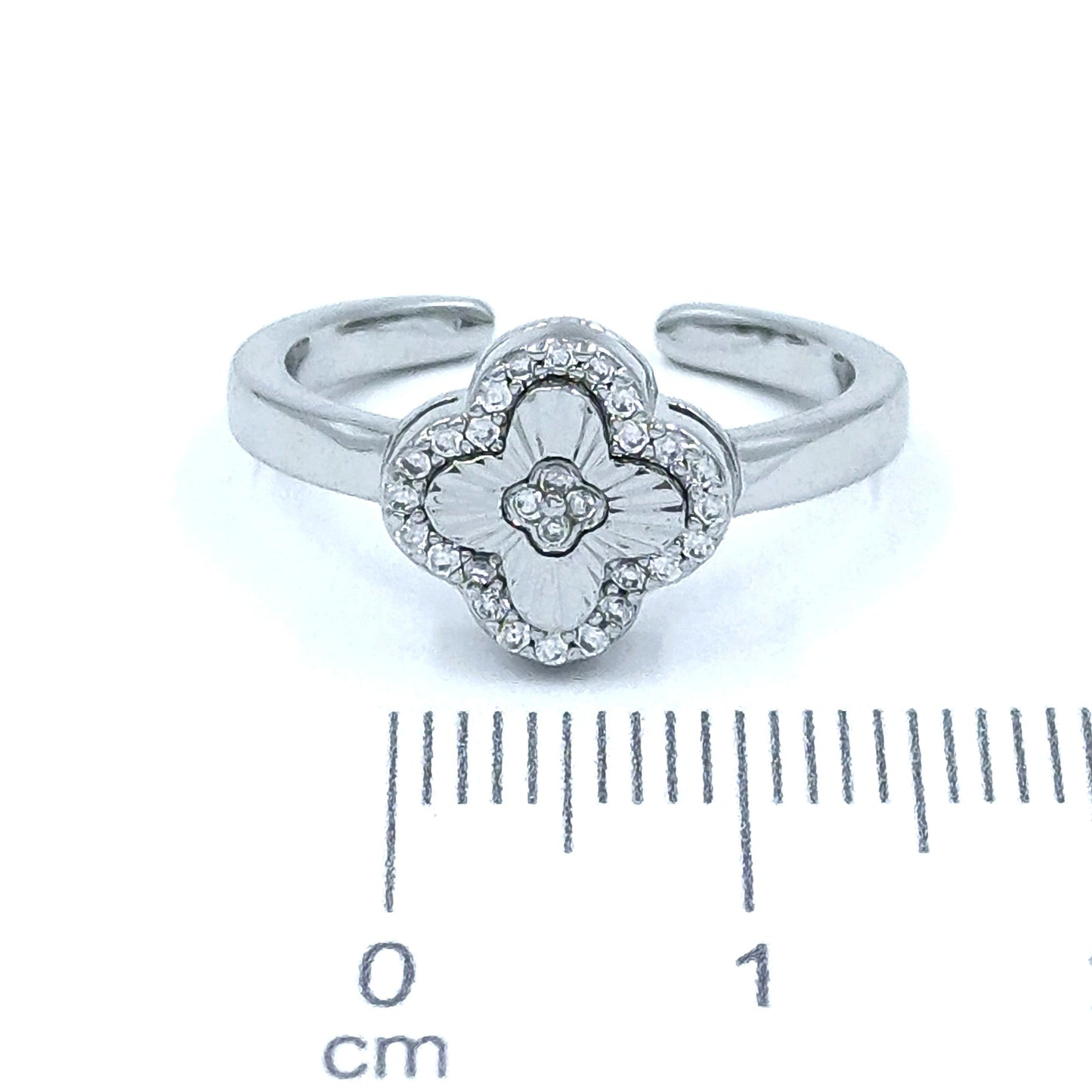 Anillo van cleef micro zircón P