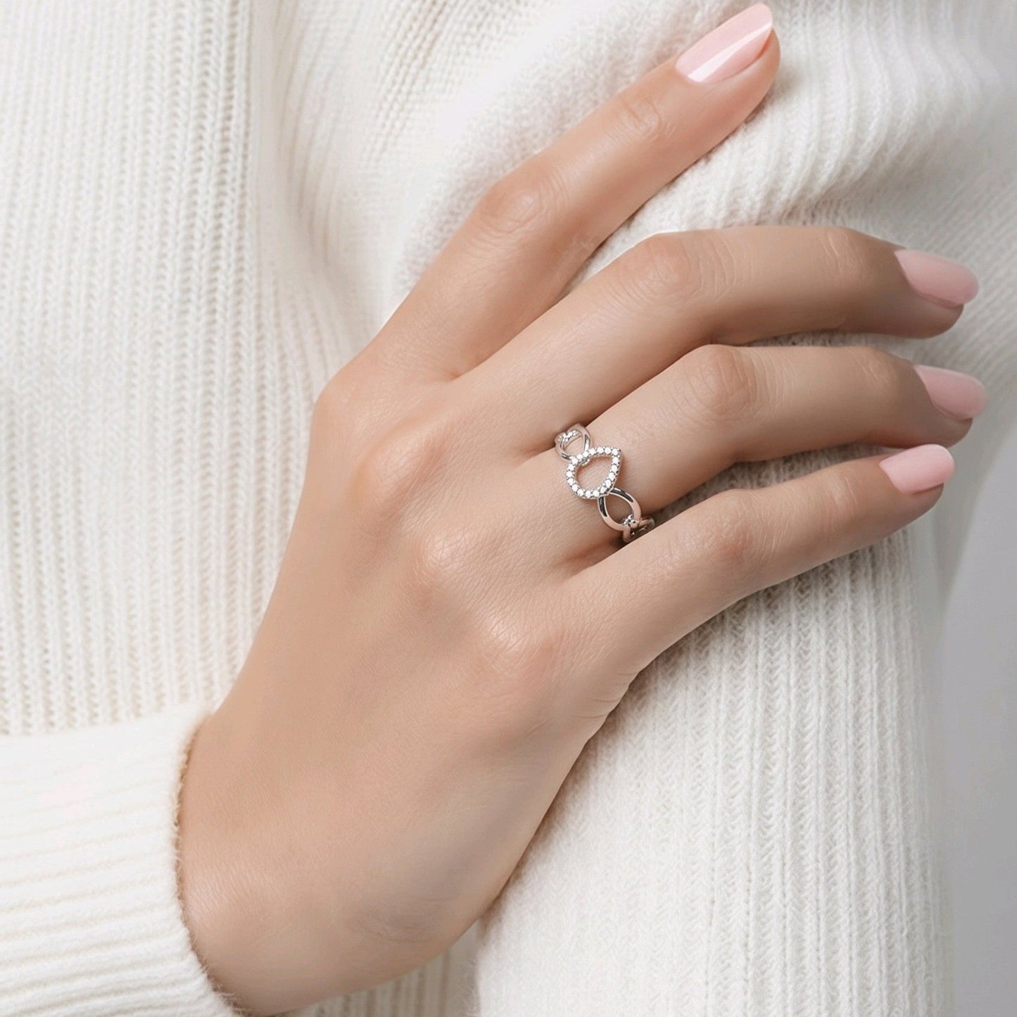 Anillo baño de plata