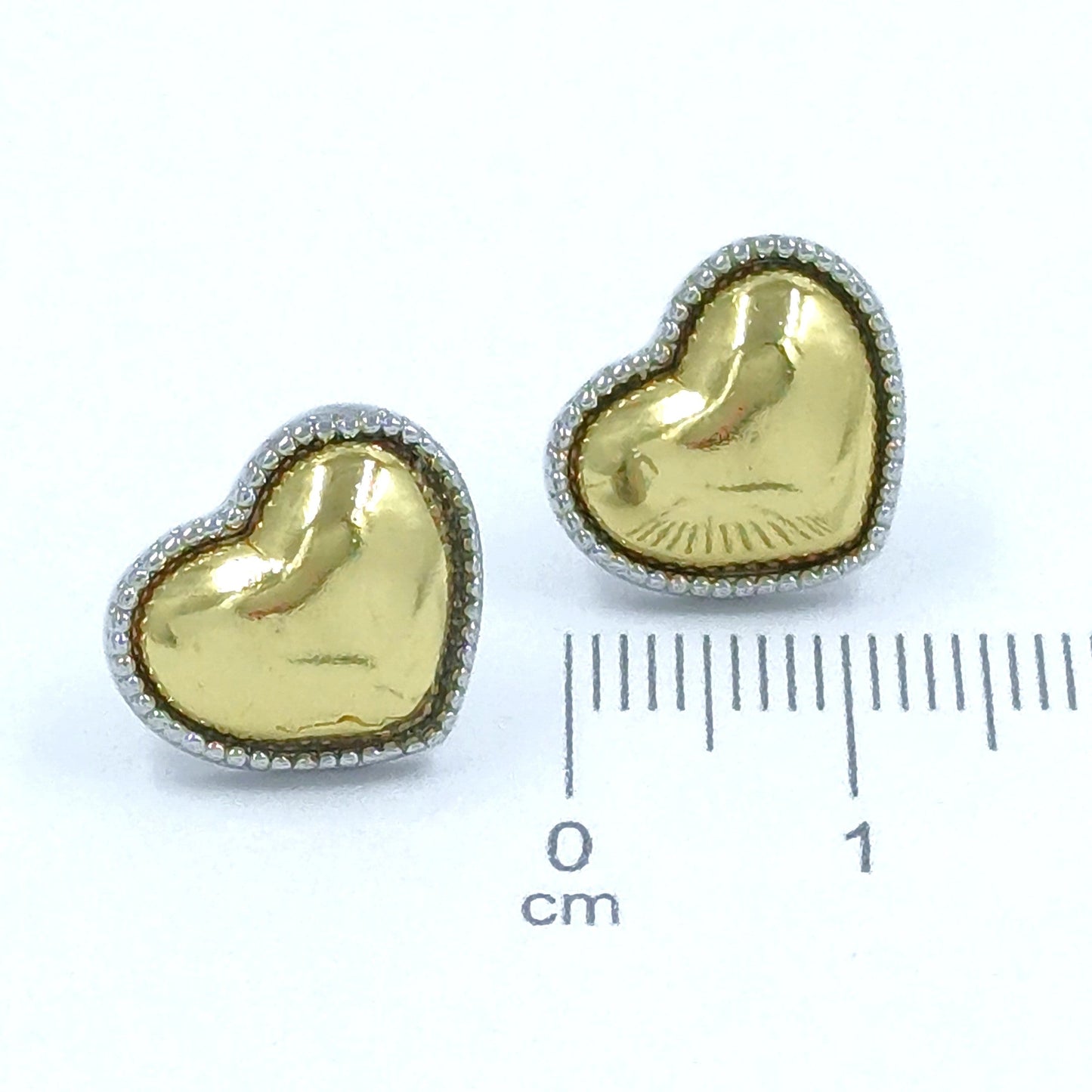 Arete corazón 2 oros