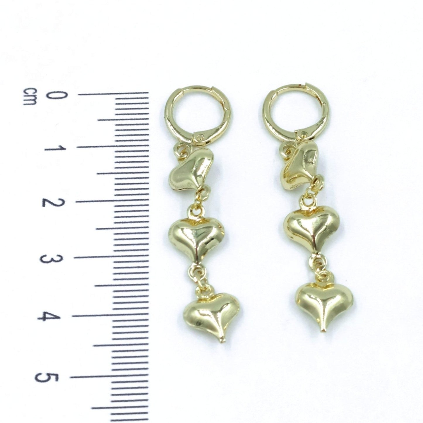 Arete lluvia corazones