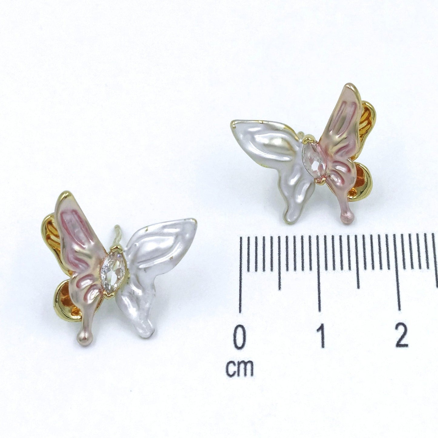 Arete mariposa esmaltada