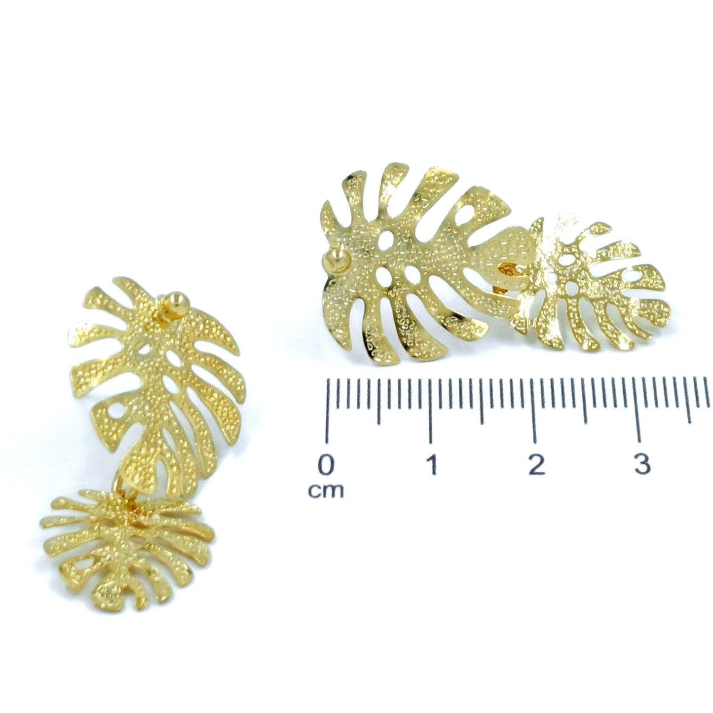 Arete bronce espiga doble