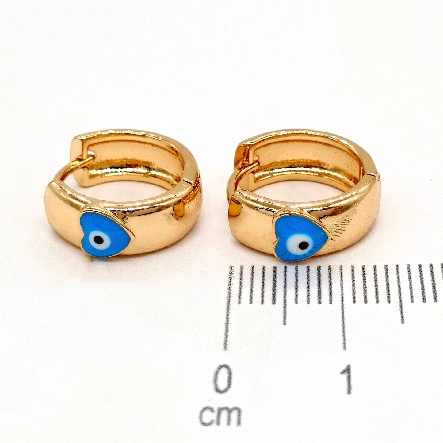 Cdga pqa ojo cora turqueza (1,2 cm) Amulí