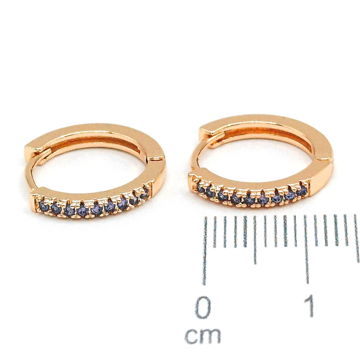 Cdga pequeña microzircones lila (14mm) Amulí