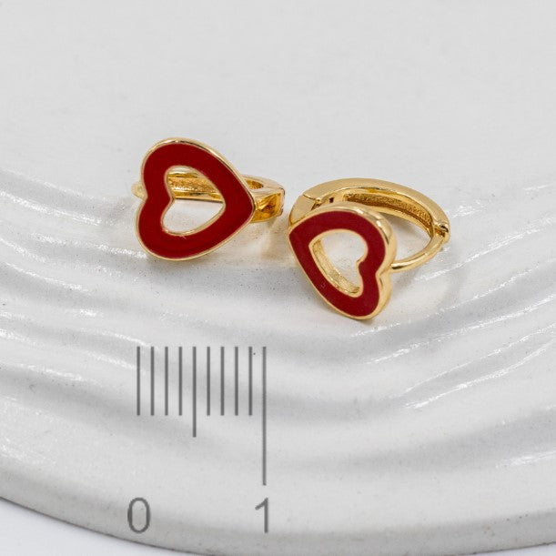 Candonga pequeña silueta corazon (1cm) Amulí