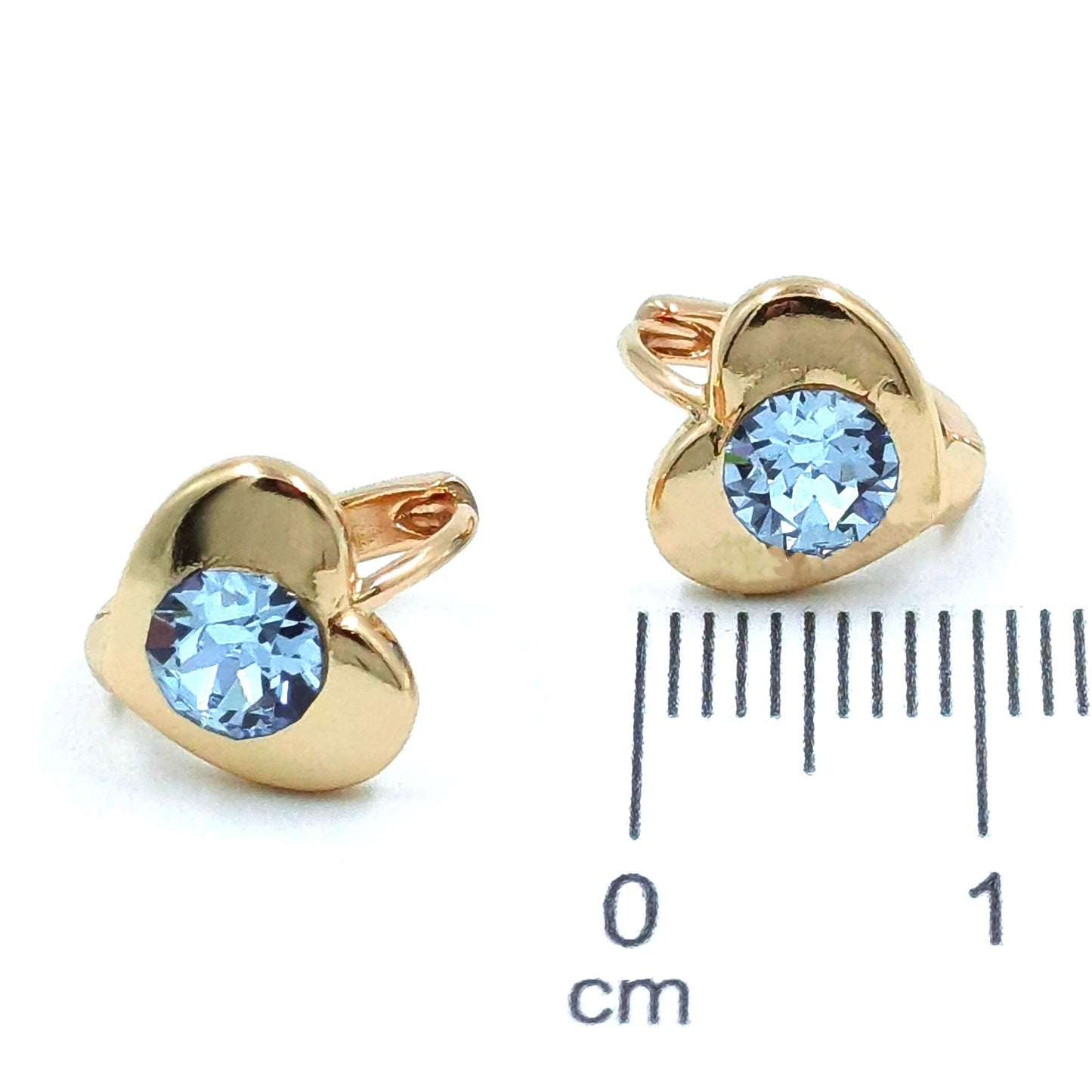 Candonga pequeña corazón azul