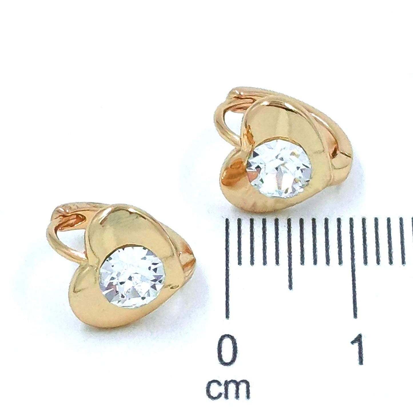 Candonga pequeña corazón zircón