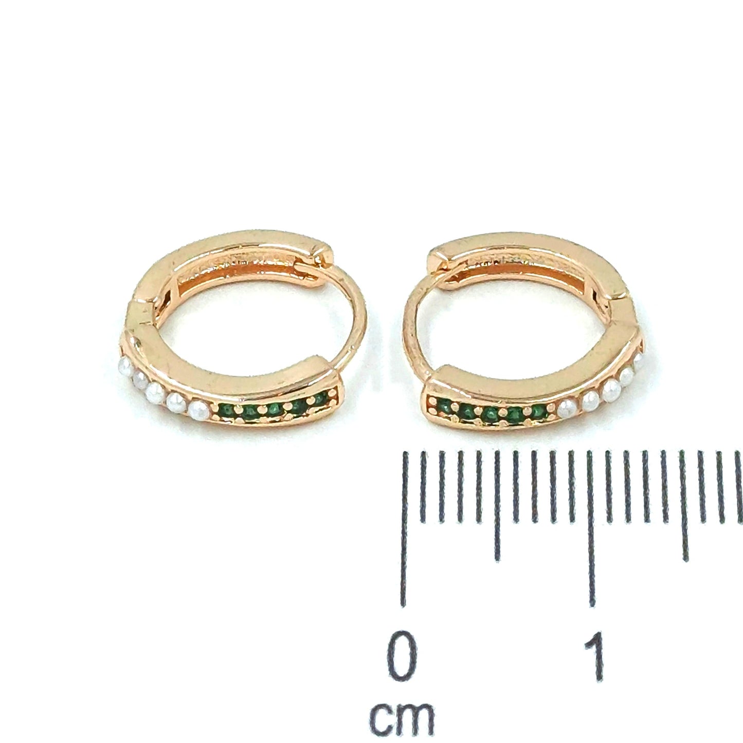 Candonga pequeña esmeraldas perlas