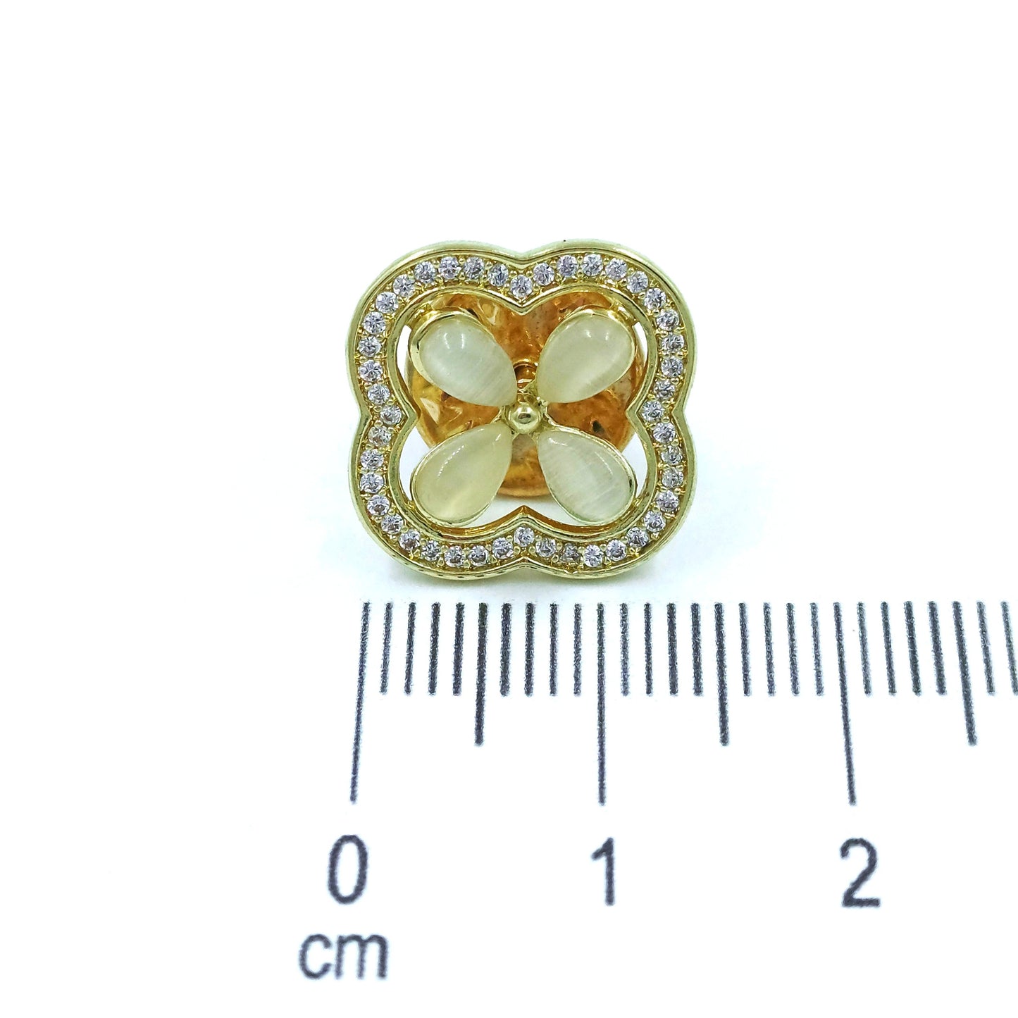 Broche flor gemas