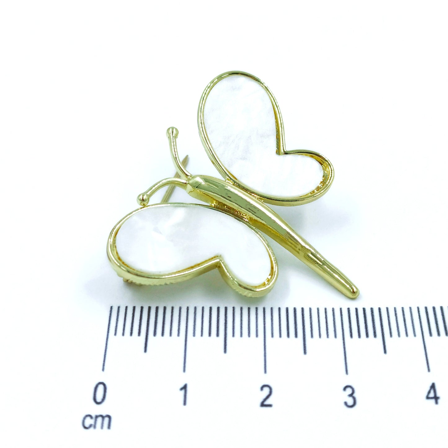 Broche mariposa nacar