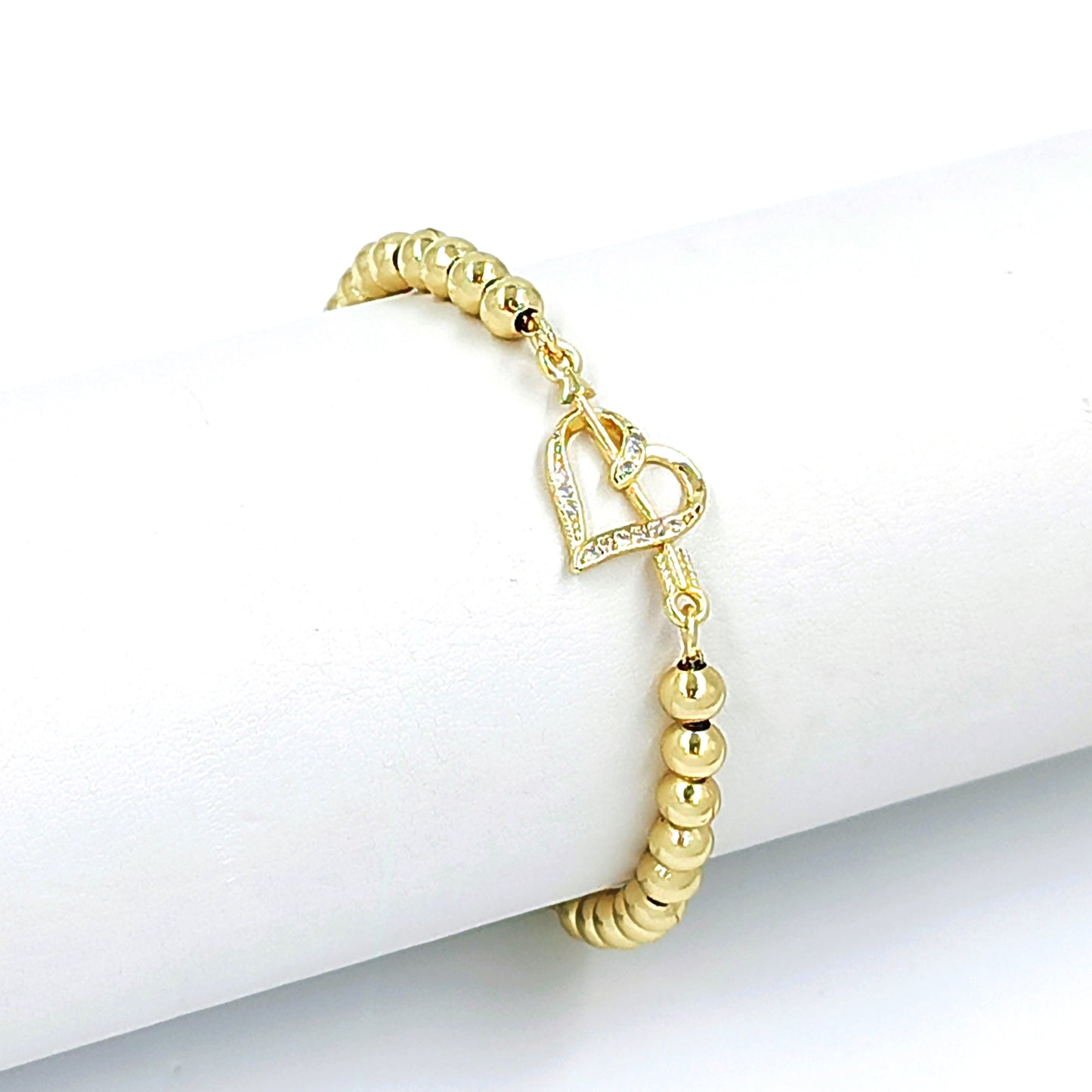 Pulsera balines corazón