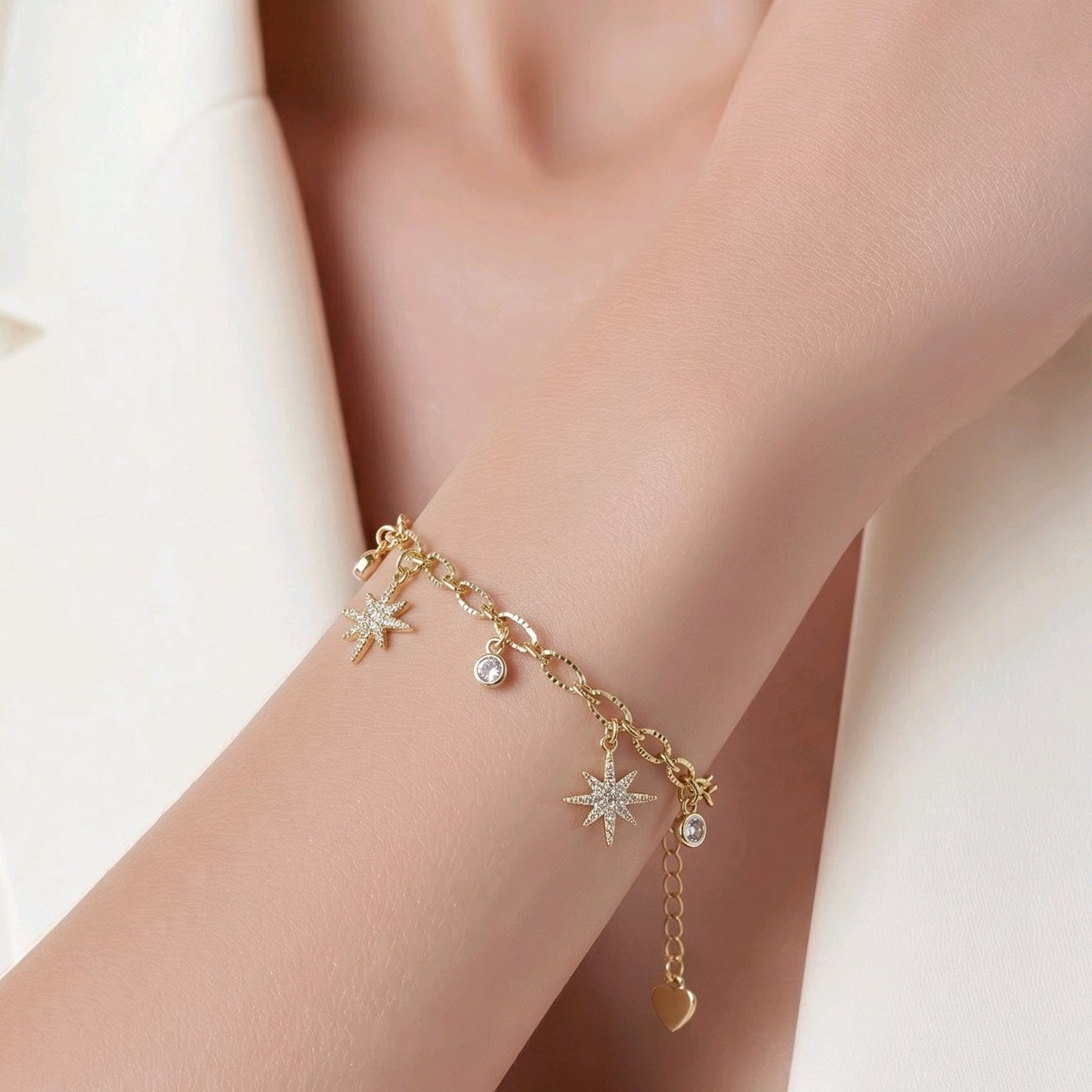 Pulsera dijes estrellas