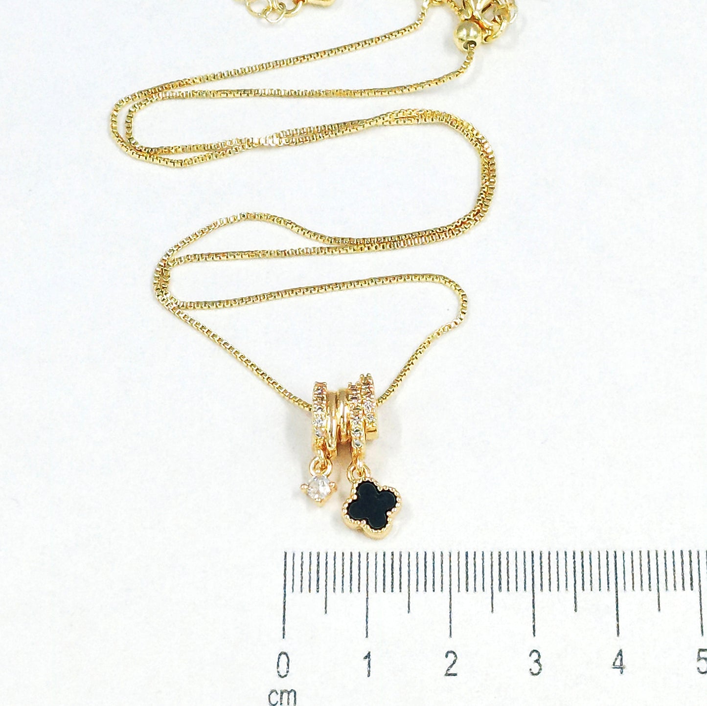 Rodio collar van cleef zafiro