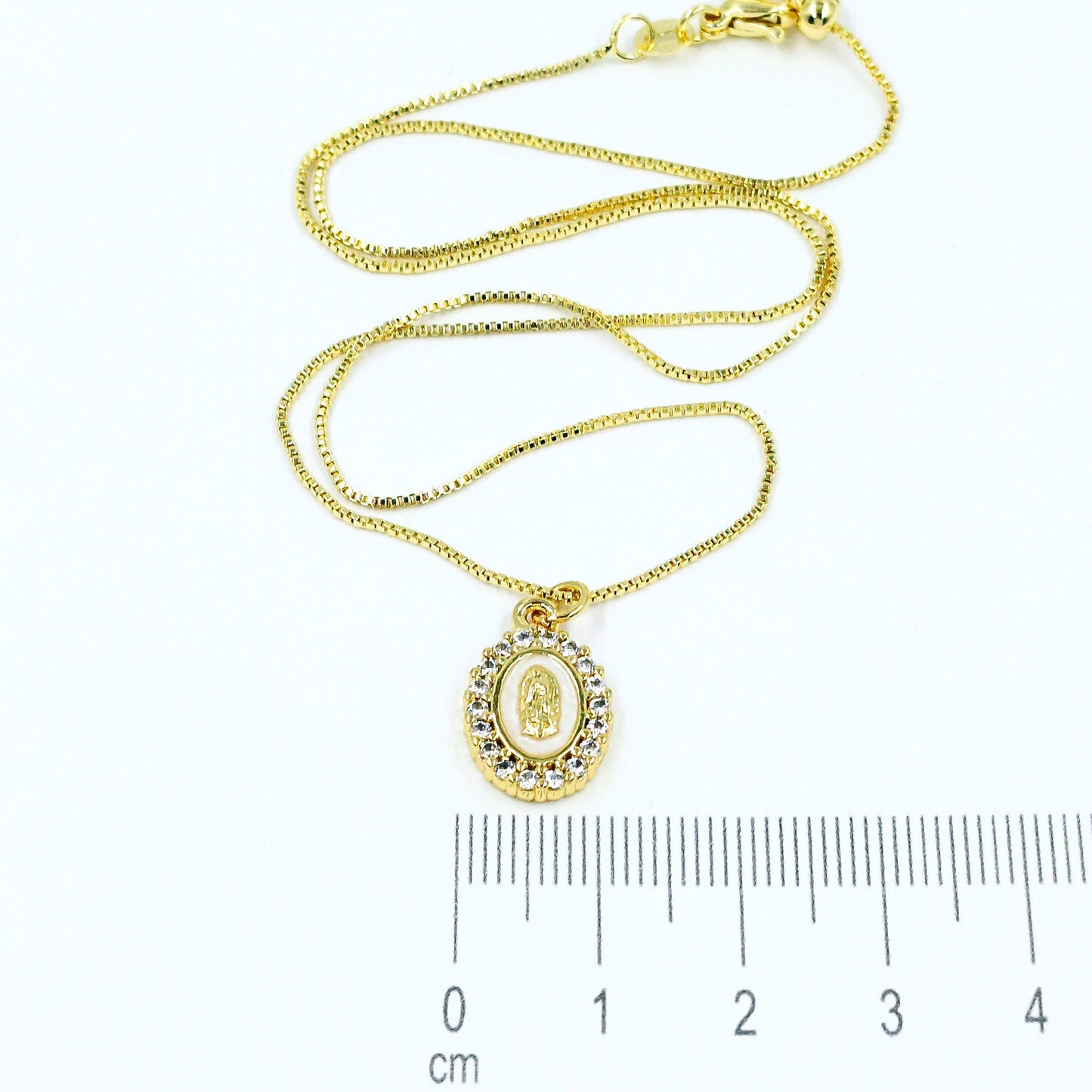 Collar rodio candado