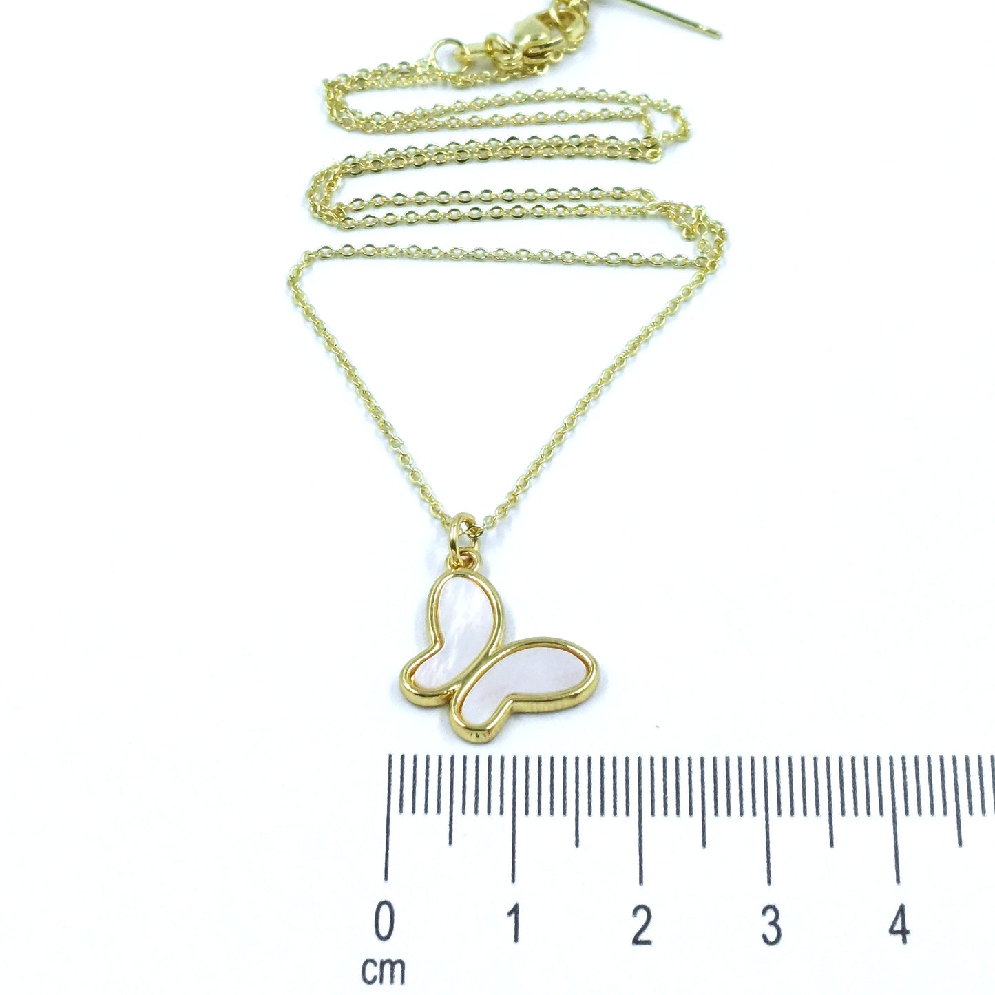 Collar rodio corazón nácar Amulí