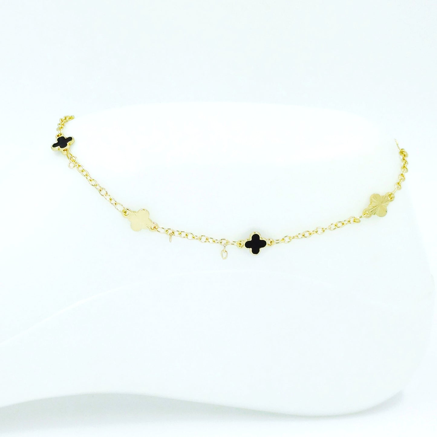 Tobillera van cleef negro