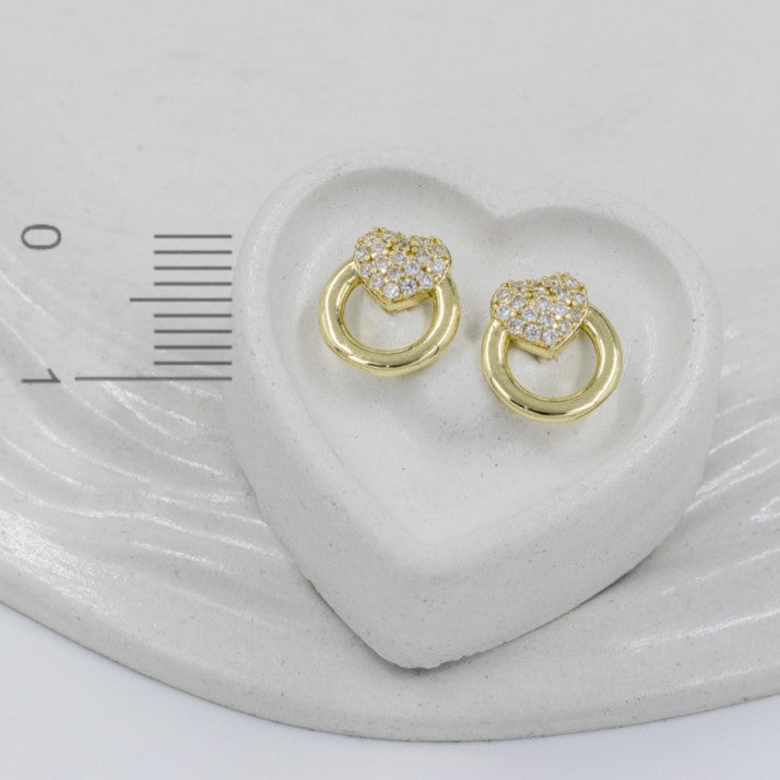 Topo aro corazon (1,1cm)Amulí