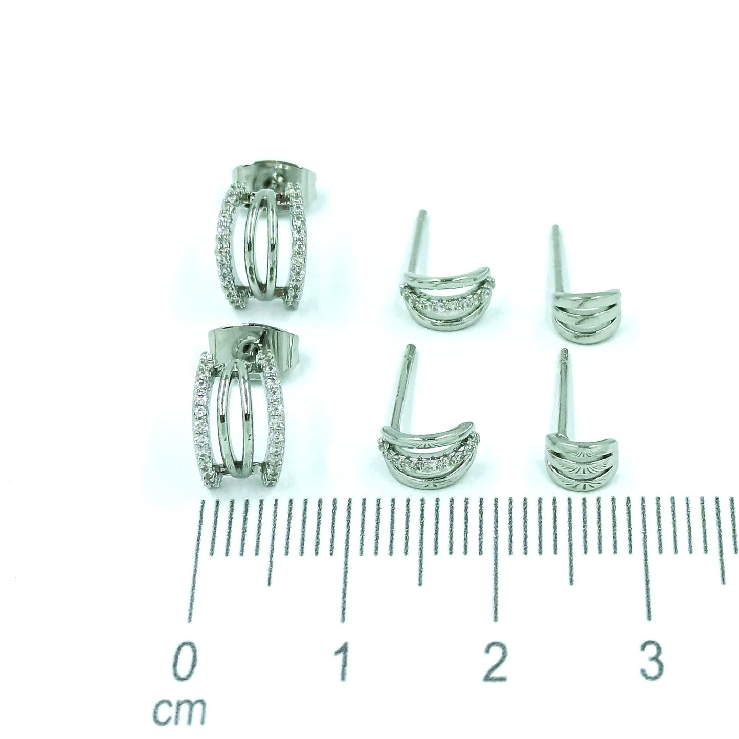 Topo trío 3 líneas microzircon P