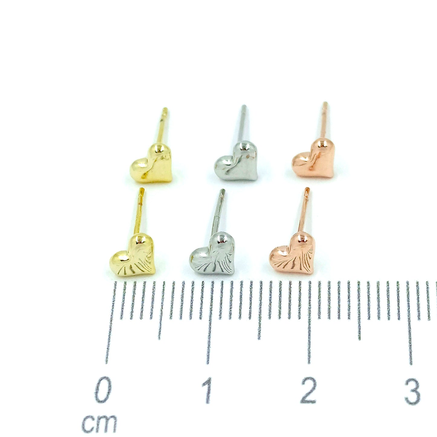 Topo trío mini corazones 3 oros