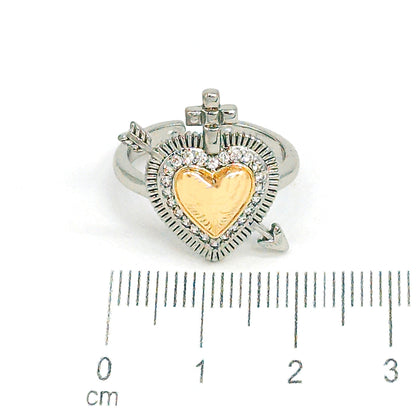 Anillo corazon cupido