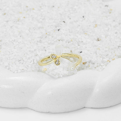 Anillo gema mariposa