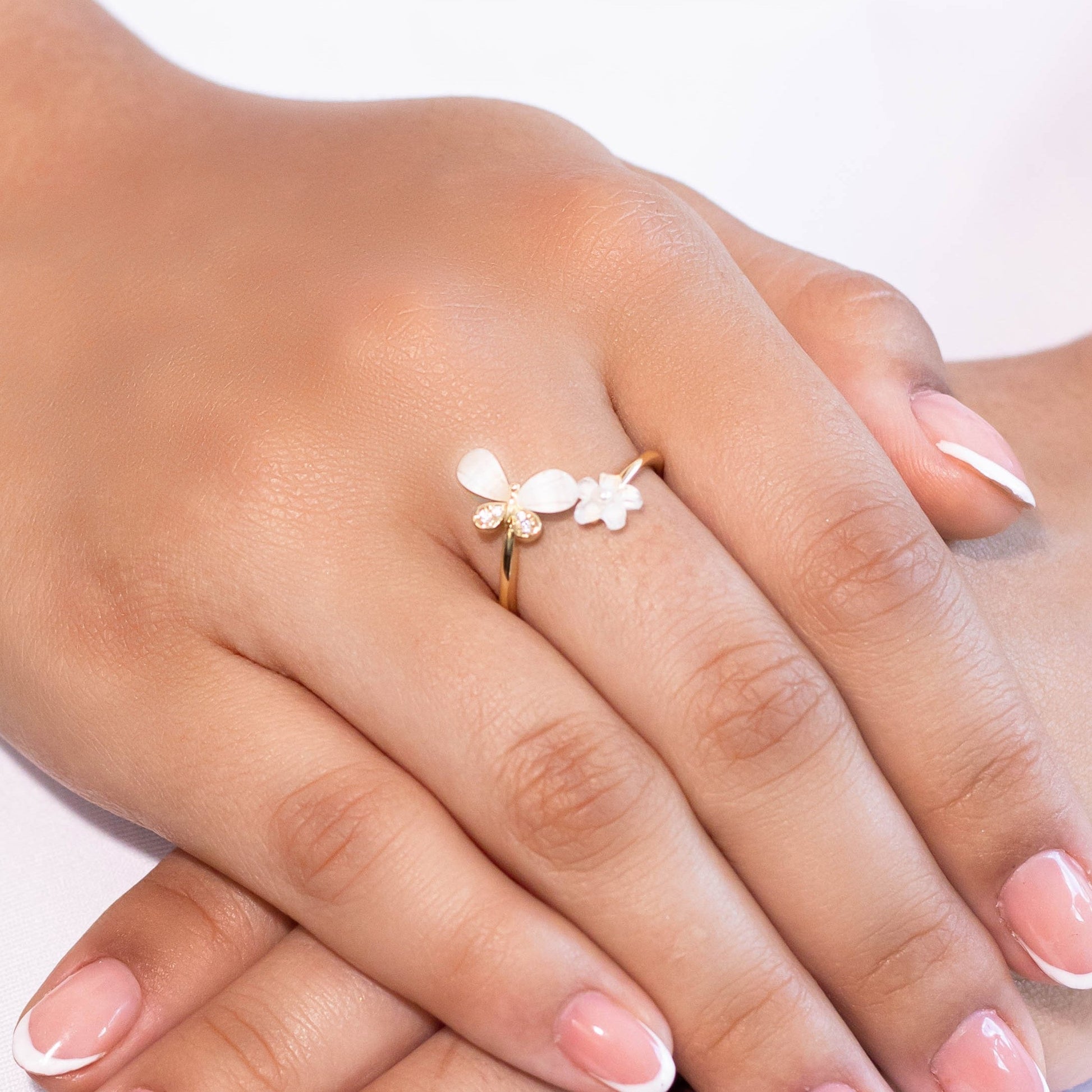 Anillo gema mariposa  Amulí