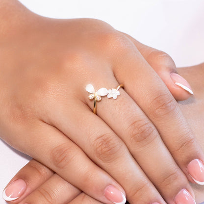Anillo gema mariposa  Amulí