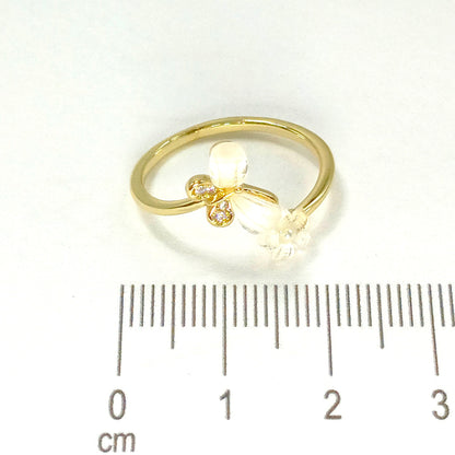 Anillo gema mariposa