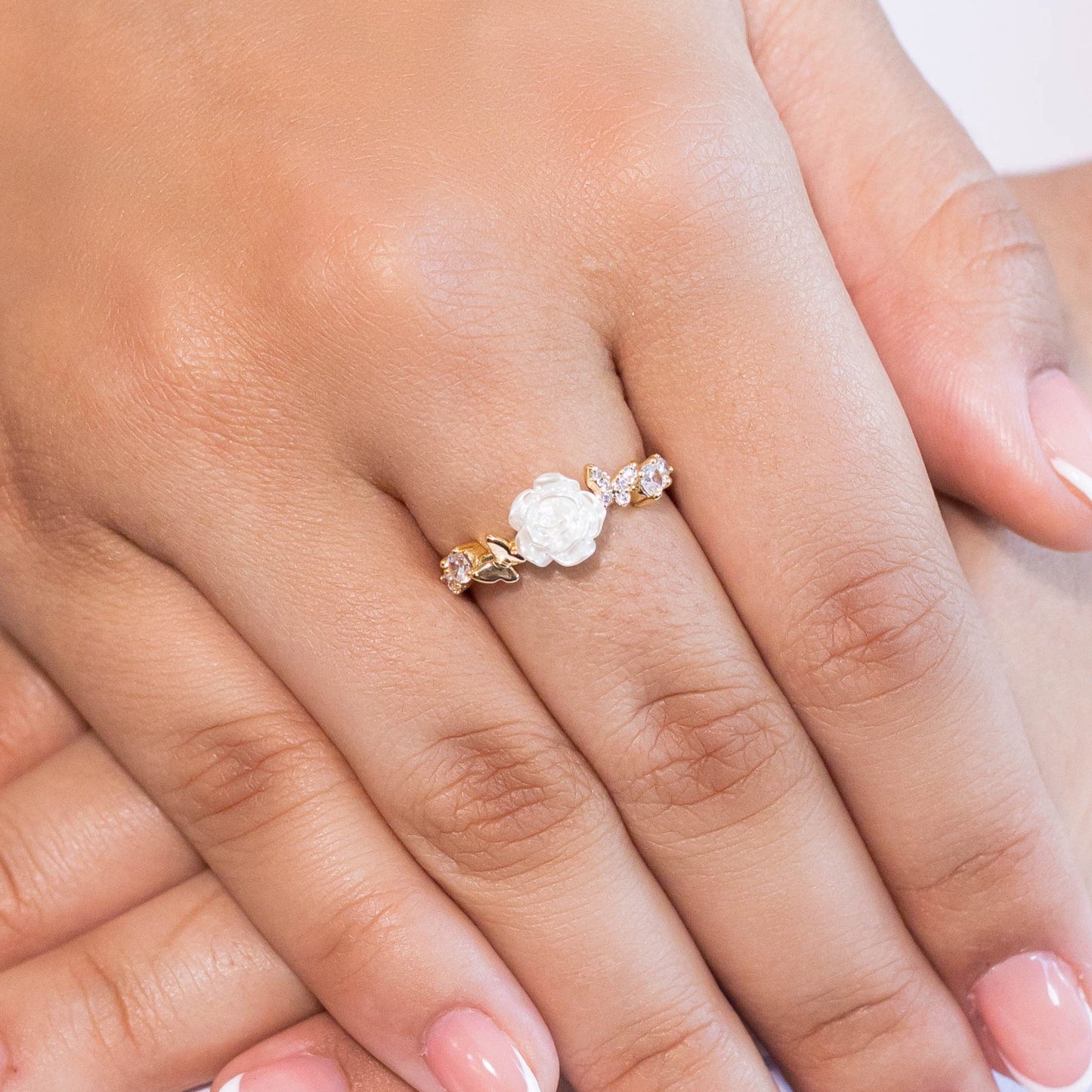 Anillo maxi rosa  Amulí