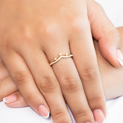 Anillo corona perlas  Amulí