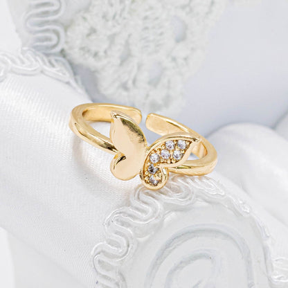 Anillo mariposa dos caras