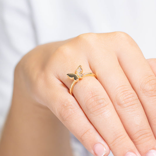 Anillo mariposa dos caras  Amulí