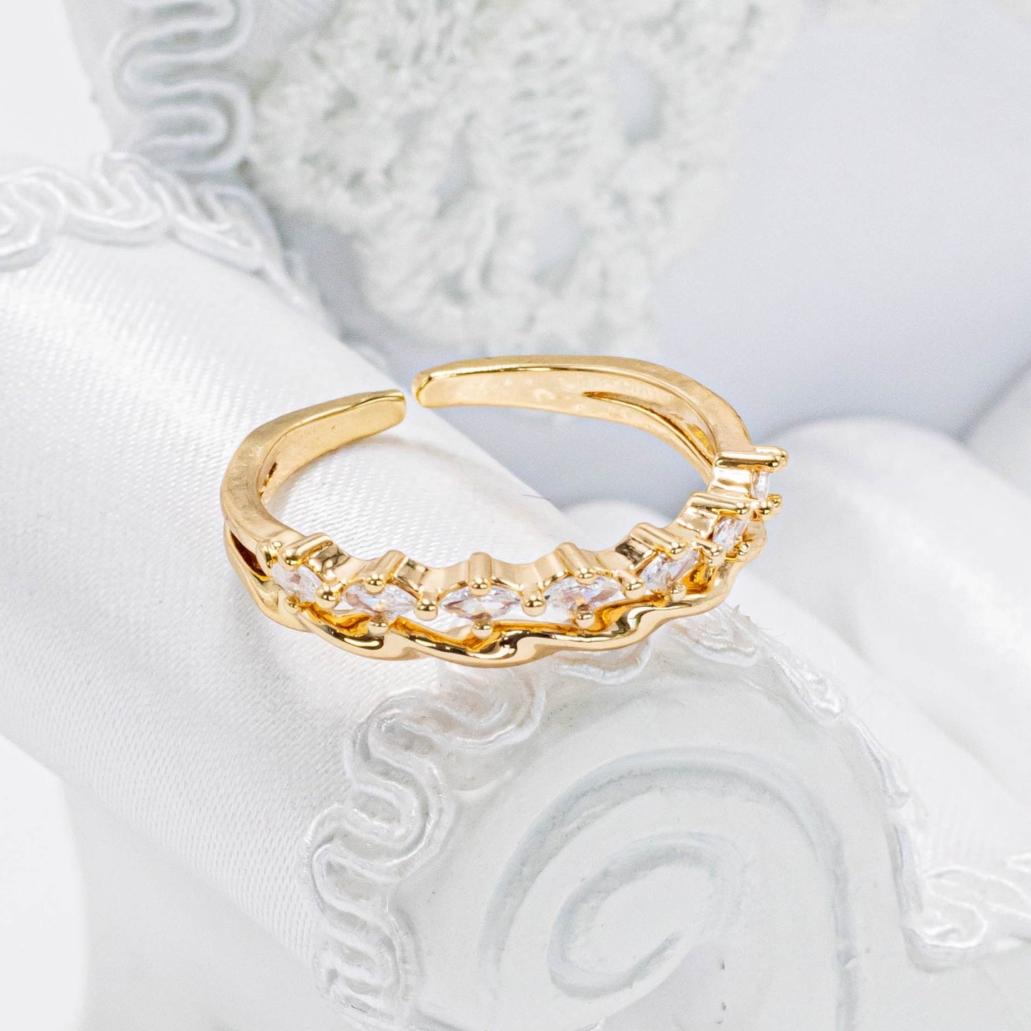 Anillo doble espiral