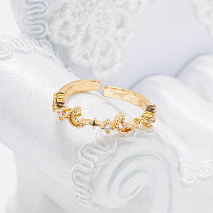 Anillo lunas estrellas