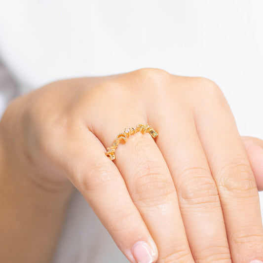 Anillo lunas estrellas  Amulí