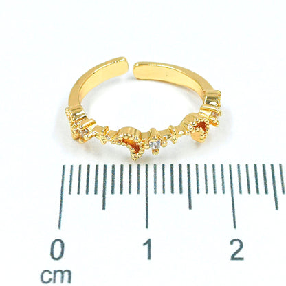 Anillo lunas estrellas