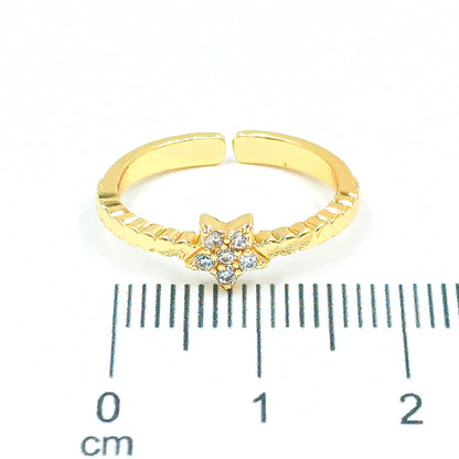 Anillo estrella microzircones