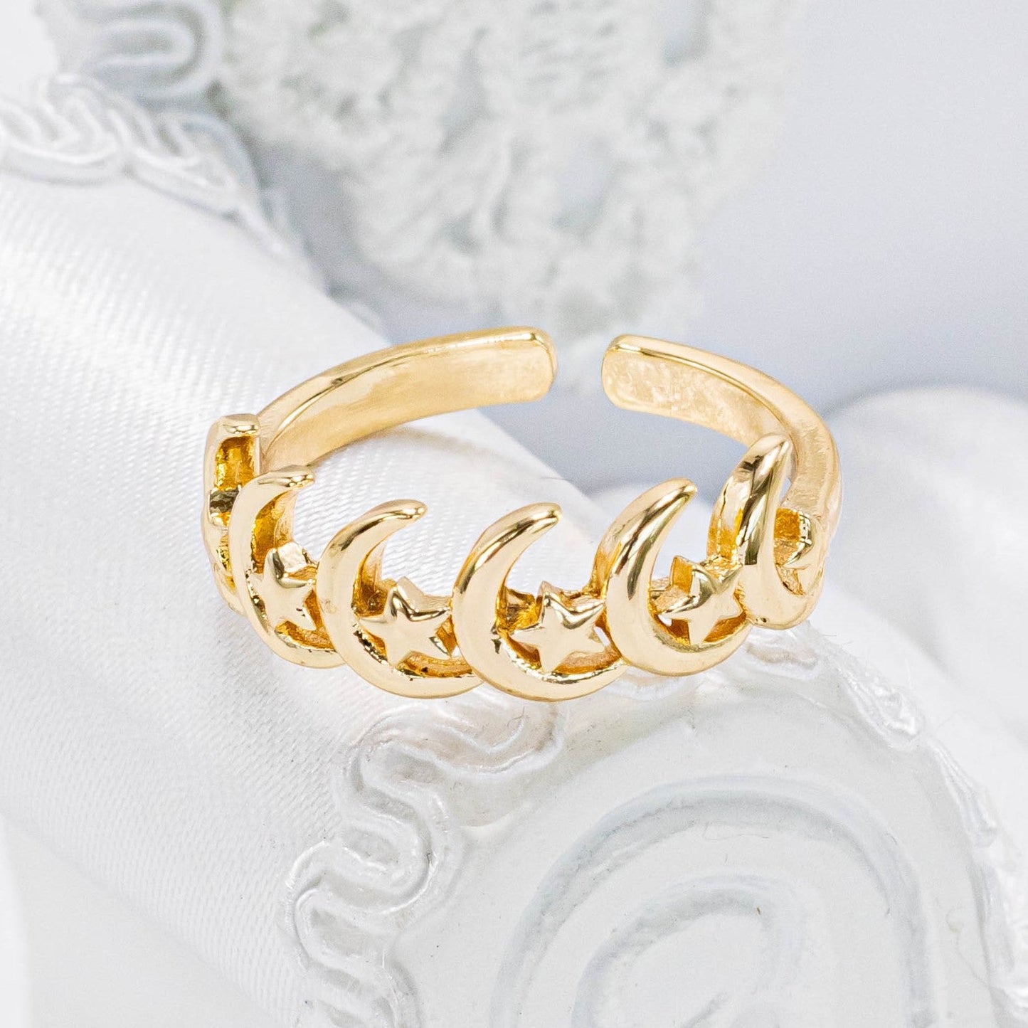 Anillo luna estrella