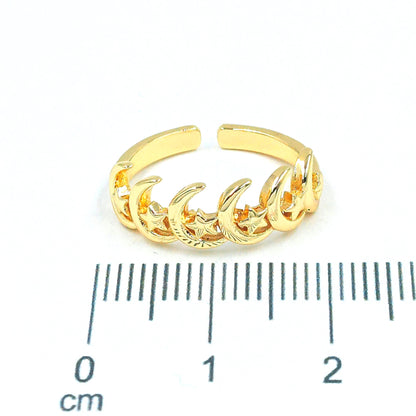 Anillo luna estrella