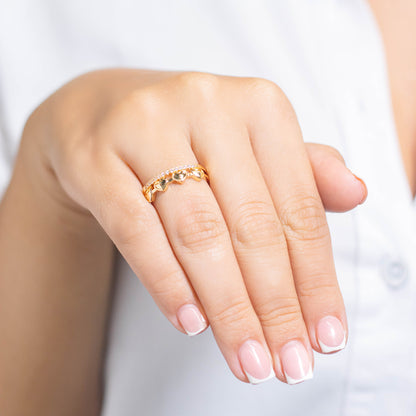 Anillo doble corazones  Amulí