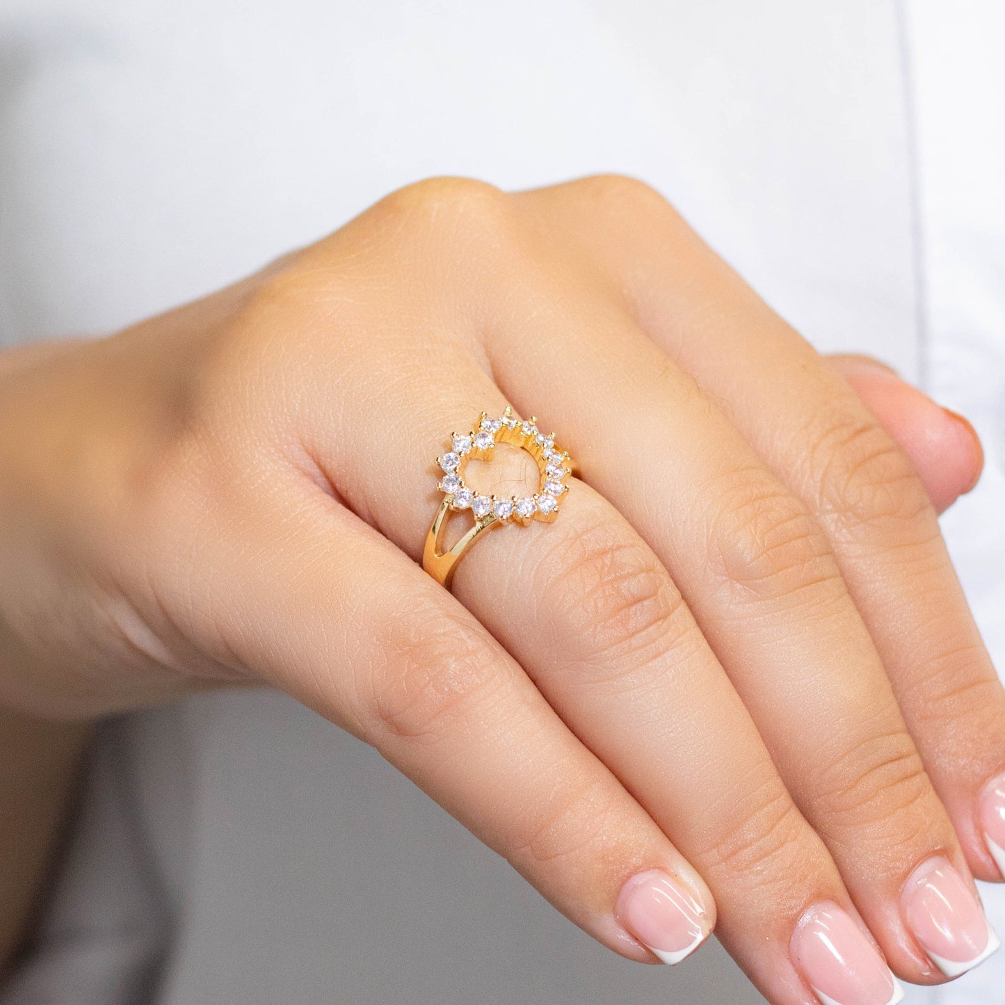 Anillo silueta corazones  Amulí