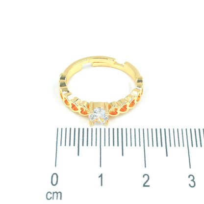 Anillo argolla corazones